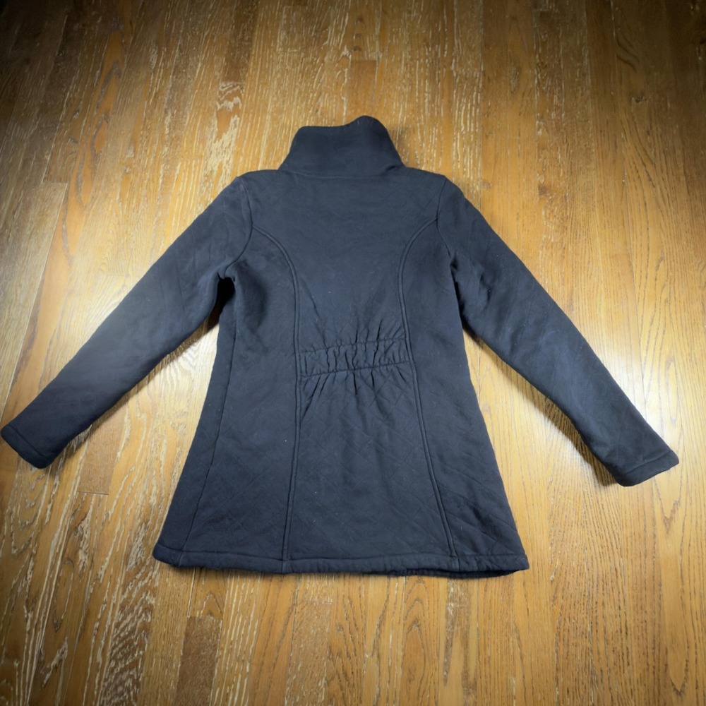 The North Face Jacket Womens Large Black Quilted Fleece Lined Full Zip Coat - Picture 8 of 10